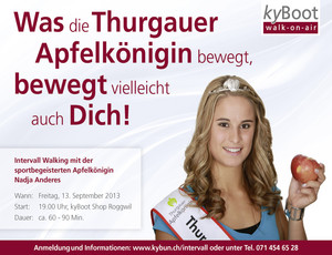 Intervall Walking mit Thurgauer Apfelkönigin