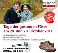 Drogerie Krähenbühl, Tage der gesunden Füsse, Herbst 2011