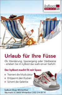 Sommerinserat kyBoot Shop Winterthur