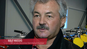 Rolf Hässig aus der Schweiz, hat grösste Motocross-Sammlung in Europa