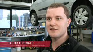 Patrick Odermatt, Werkstattchef der MP Garage in Au, Schweiz 