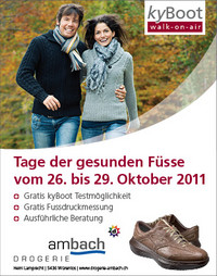 Drogerie am Bach, Tage der gesunden Füsse, Herbst 2011