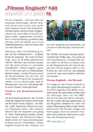 Fitness Englisch hält körperlich und geistig fit